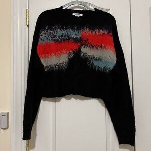 RE/DONE Intarsia Crew Cardigan M NWOT